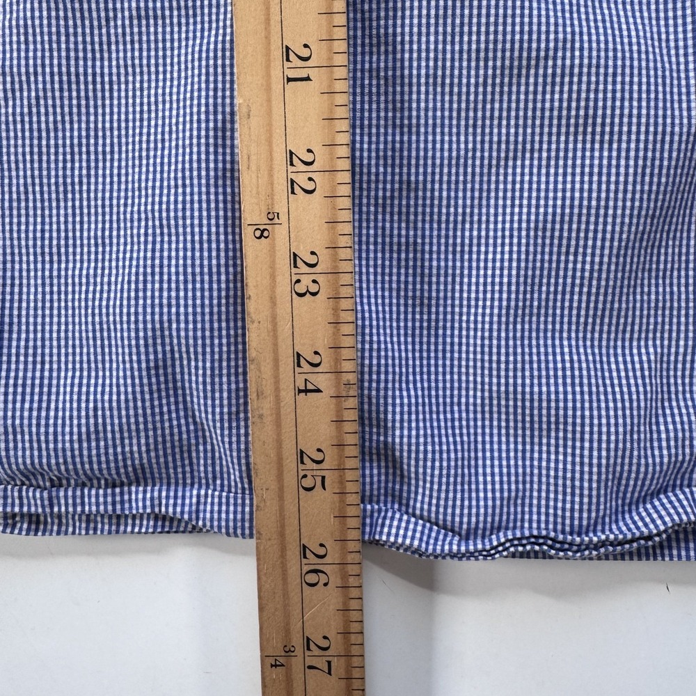 TED BAKER Long Sleeve Button Down Shirt Mens 2 (Small) Blue Check Turkey - Picture 16 of 16